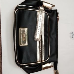 Versace Parfums 3 ZipperedPouch Black